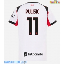 Camisa de time de futebol AC Milan Christian Pulisic #11 Replicas 2º Equipamento Feminina 2025-26 Manga Curta
